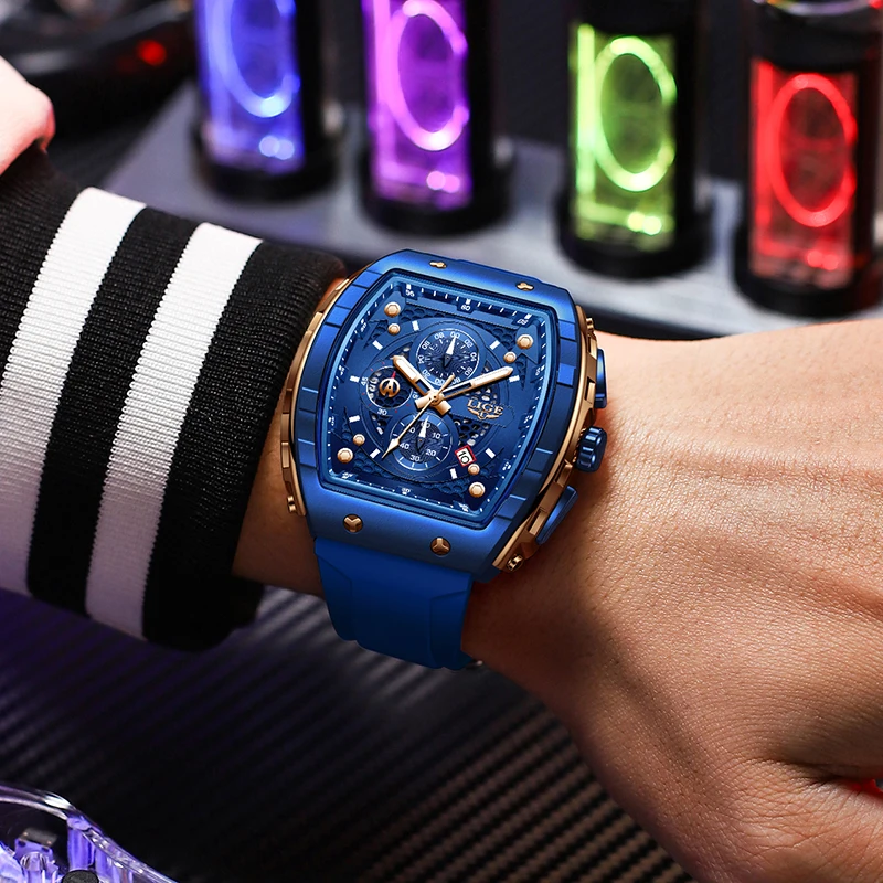 LIGE Top Brand di Lusso Orologi Da Uomo Sport 50M Impermeabile Al Quarzo Orologio Da Uomo Milare Luminoso Dive Orologio Da Polso Maschile Reloj Homre 2024  1511