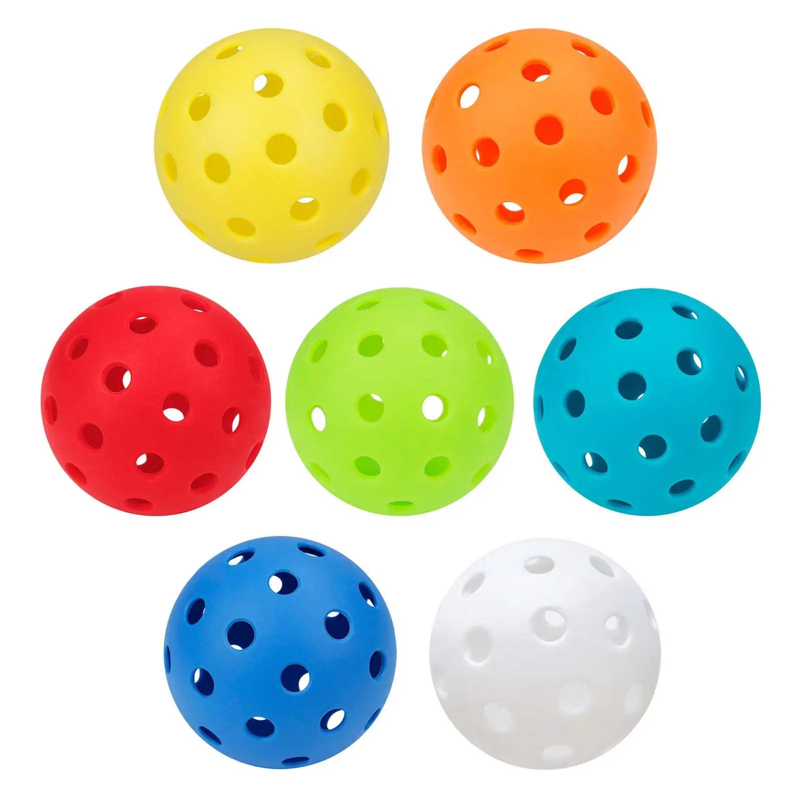 كرة بيكلبول مضيئة متينة للتدريب في الملاعب الخارجية للعب في البطولات المعتمدة Luminous Pickleball Ball Durable Practice for Outdoor Courts Sanctioned Tournament Play