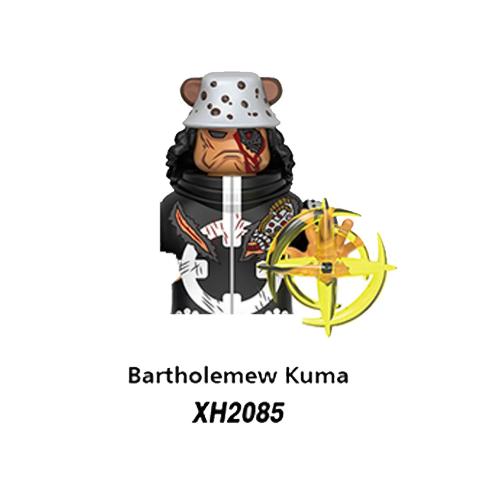 Anime Mini Action Figures Silvers Rayleigh Bartholemew Kuma Roronoa Zoro Monkey D Dragon Building Blocks Doll for Kids Toy Gift