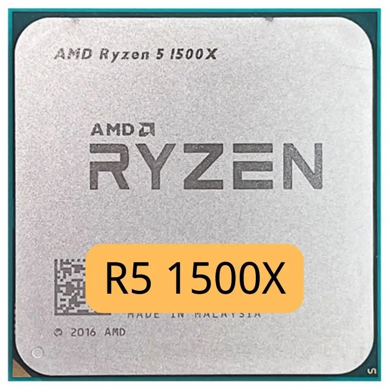 AMD Ryzen 5 1500X R5 1500X R5-1500X 3.5 GHz Quad-Core Eight-Core CPU Processor L3=16M 65W YD150XBBM4GAE Socket AM4