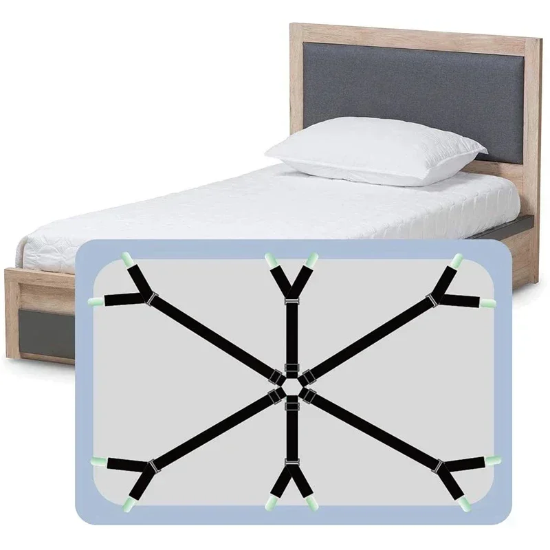 Elastic Bed Sheet Holder Mattress Clips Adjustable Straps