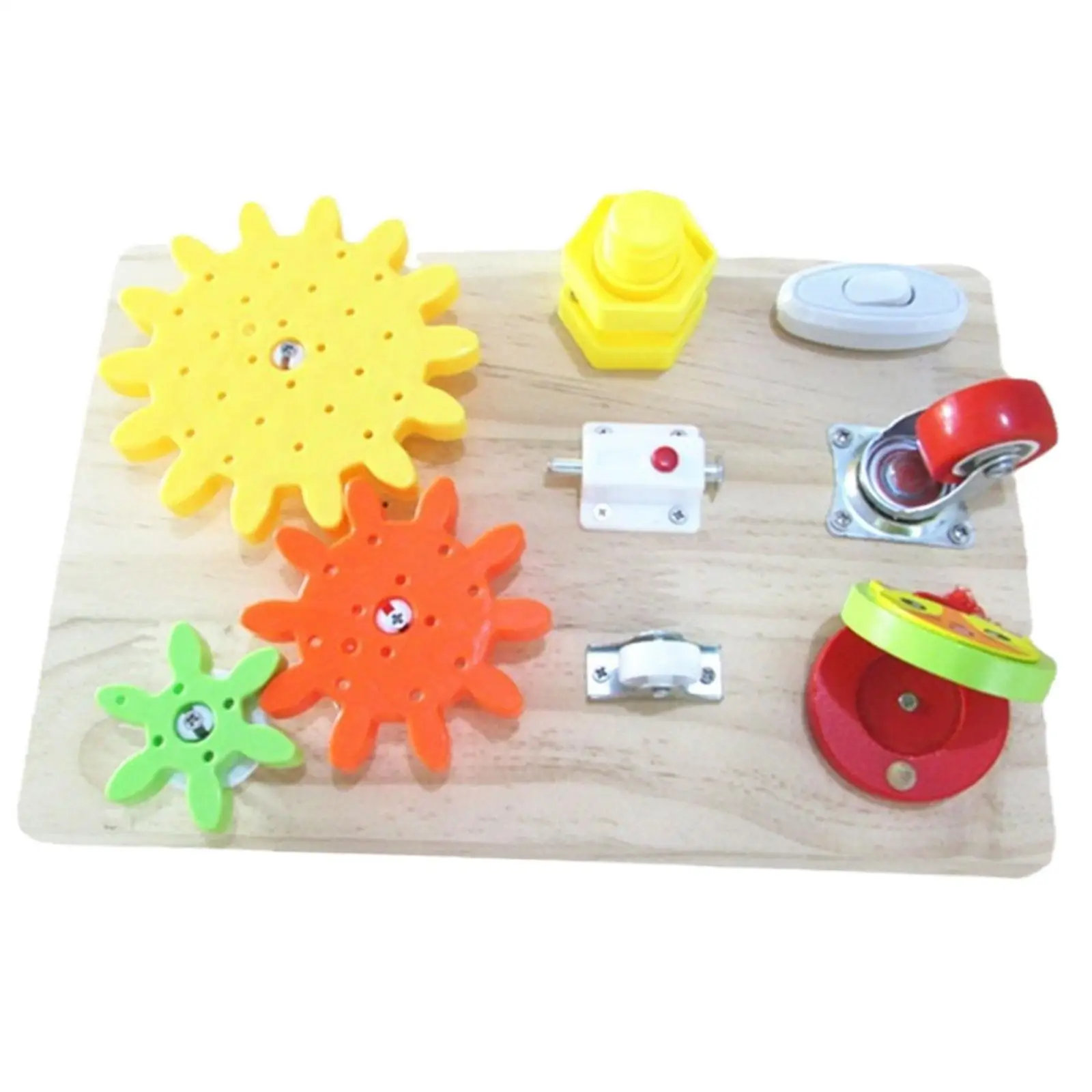 

Busy Board Gears Concentration Fine Motor Skill Early Educational for Ages 3 4 5 Years Old Children Kids Airplane Toy Boys Girls