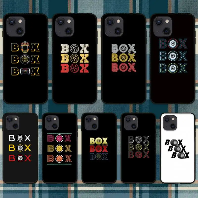 Box Box Box F1 Custodia Per Telefono Composto Per Pneumatici Per Iphone Mini 11 12 13 14 15 Pro Xs Max X Plus Se Xr Shell