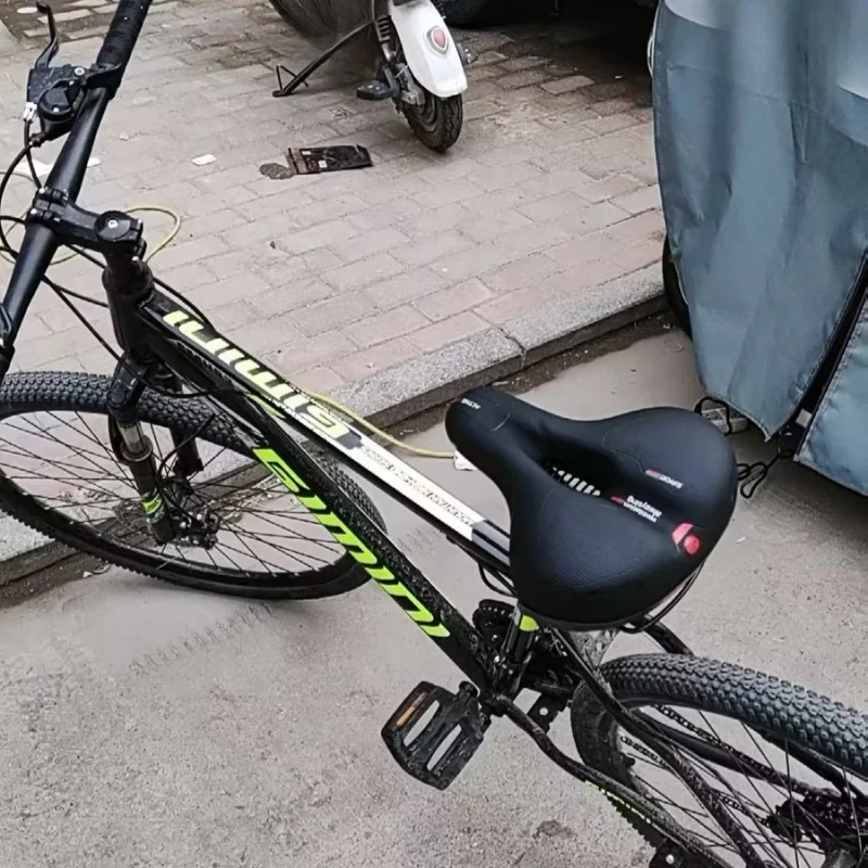 Bicycle seat red tail light model with LED on