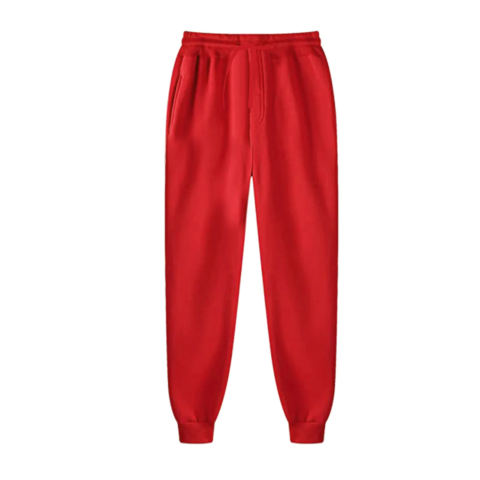 Orange Sweatpants For Men And Women Autumn And Winter Leisure Solid Color Trousers Fashion Daily Jogging Pants Sportwear 4