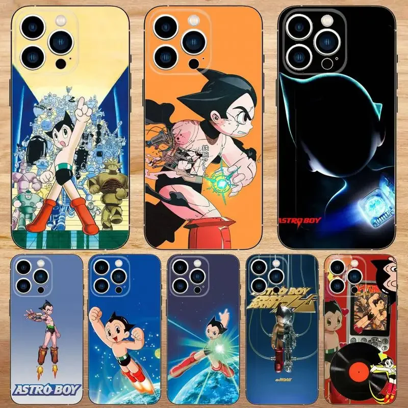 Custodia Per Telefono Anime Astro Boy Per Iphone15,14,13,12,11,Pro,Max,Plus,Mini,X,Xs,Xr,8,7,6,S,Plus,Se Custodia Morbida Nera