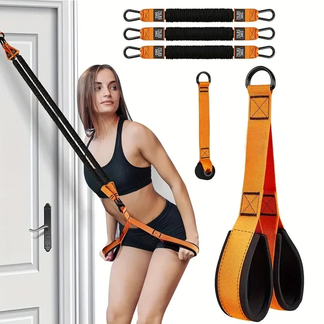 Sports Assistance Belt Fitness Home Equipment Indoor Tension Rope Elastic Rope Auxiliary Belt Puller Elastic Belt 5