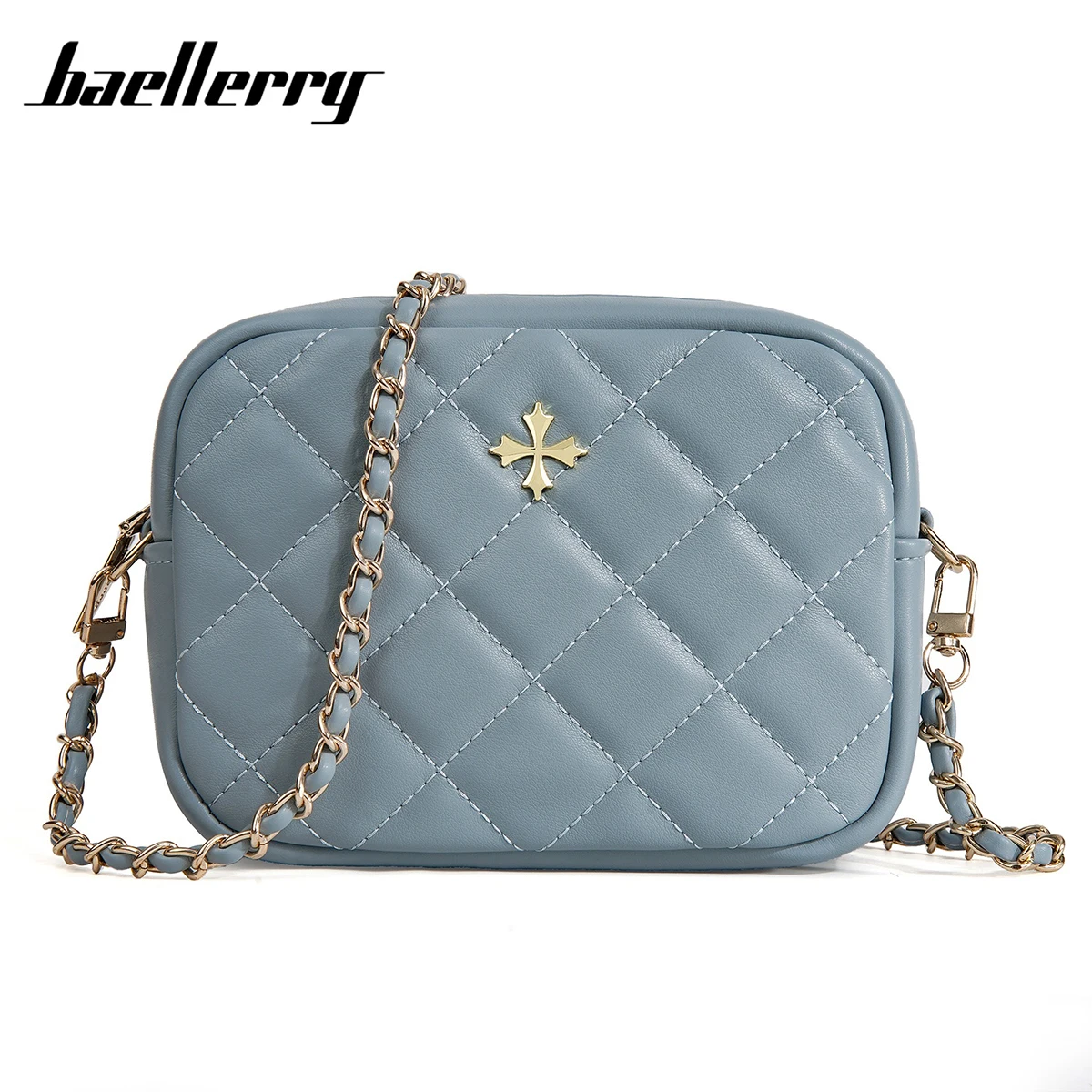 Baellerry Women's Small Square Phone Crossbody Bag, Exquisite Summer Shoulder Purse, PU Leather Mini Wallet