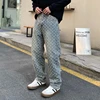 Fashion Vintage Blue Jeans For Men Ripped Holes Straight Leg Loosen Pants New Male's Baggy Jeans 3