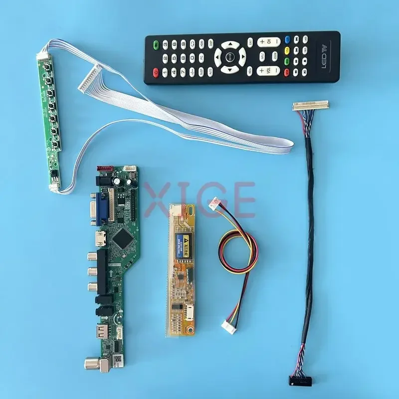

Плата драйвера контроллера для LTN141AT07 LTN141AT13 AV + HDMI + VGA + IR + USB 1CCFL 30-контактный LVDS ЖК матричный ТВ аналоговый тестовый Комплект «сделай сам» 1280*800