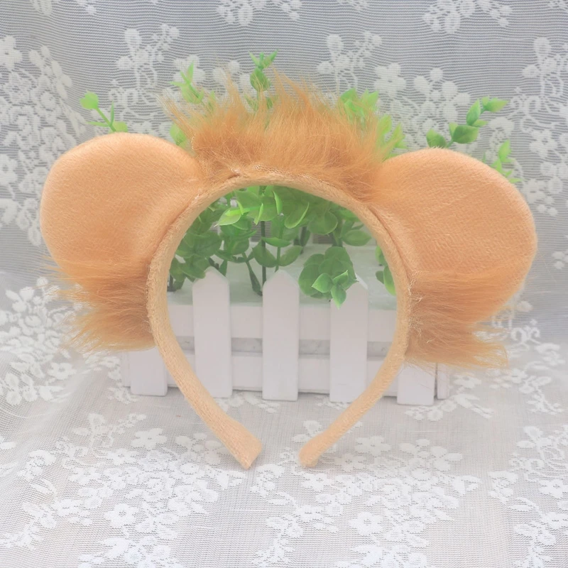 Plush Cartoon Animal Ears Headband Gloves Bow Tail Tutu Lion Costume Birthday Party Christmas Halloween Cosplay Costume Dropship