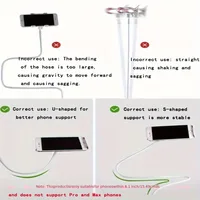 Держатель для мобильного телефона Универсальная прикроватная подставка для телефона Ленивый кронштейн Гибкий зажим с длинными ручками для смартфона в спальне Офисный стол — изображение 5