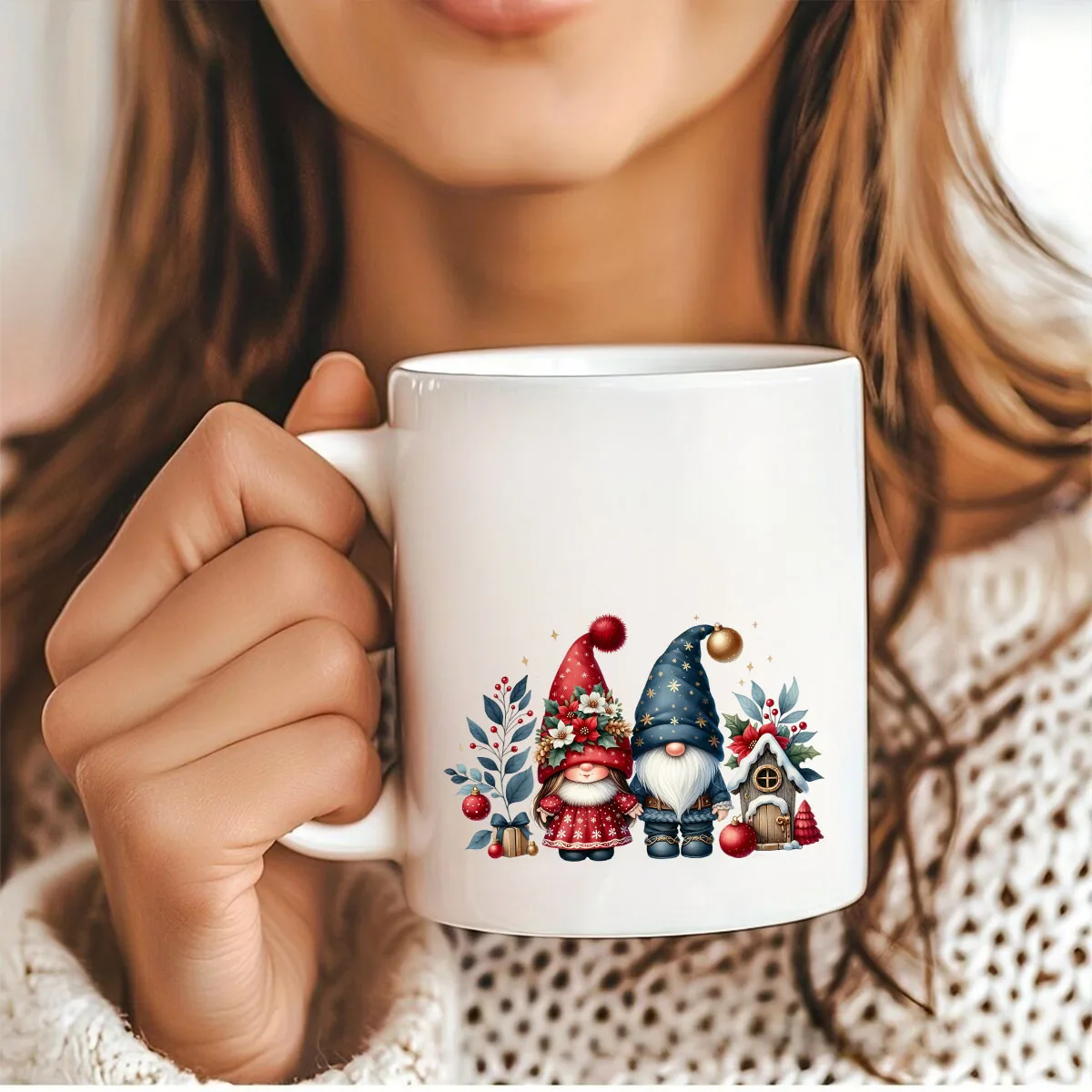 DTF Transfer Sticker for Christmas Cup Decoration 12pcs