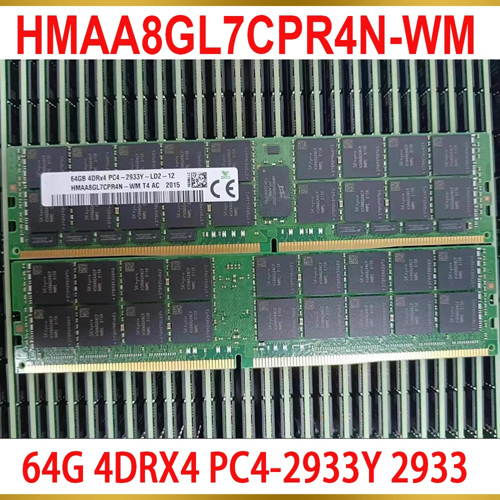1 Pcs For SK Hynix RAM 64G 4DRX4 PC4 2933Y 2933 Server Memory LRDIMM HMAA8GL7CPR4N WM