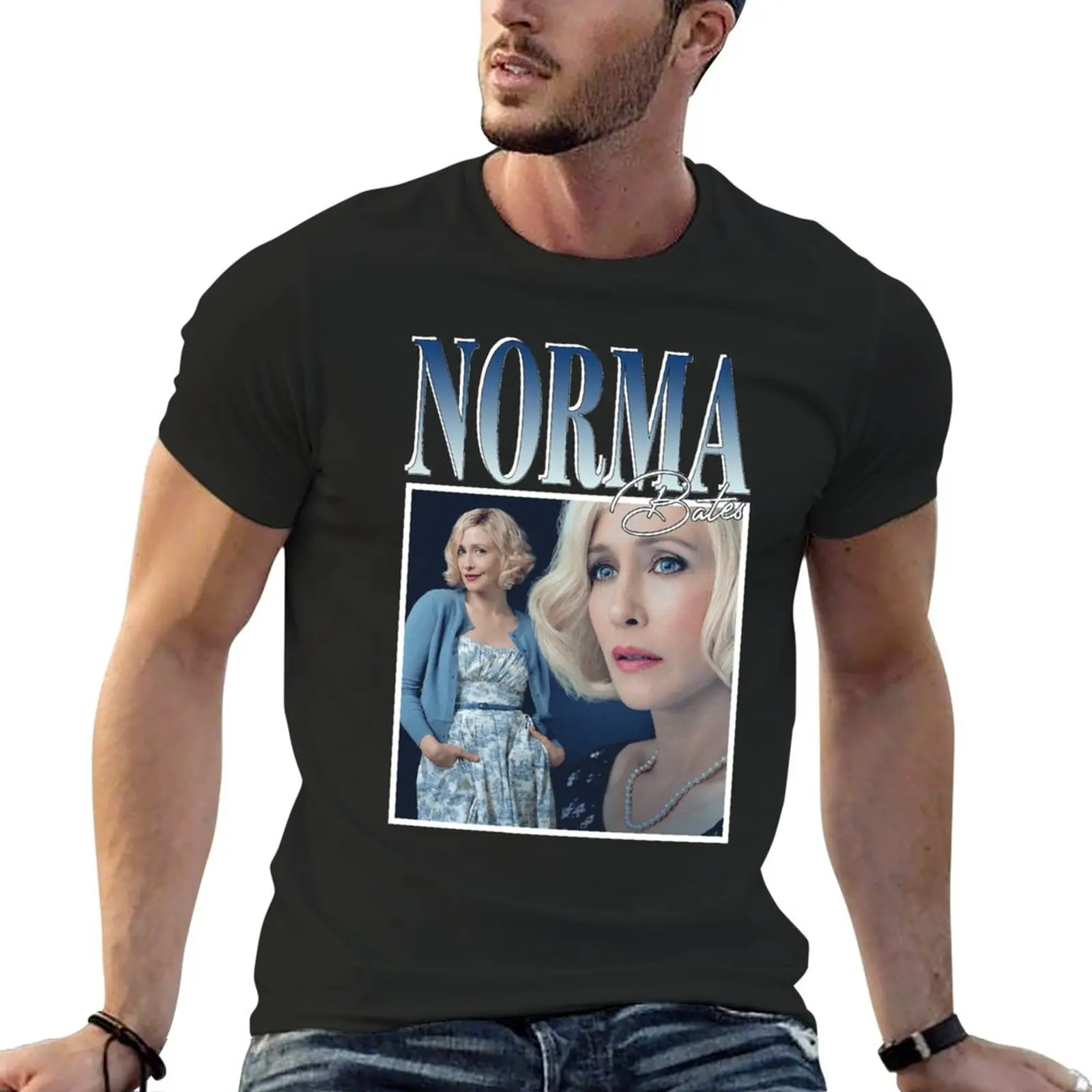 

Футболка Norma Bates, эстетическая Одежда для мальчиков, футболка с принтом животных, Мужская футболка