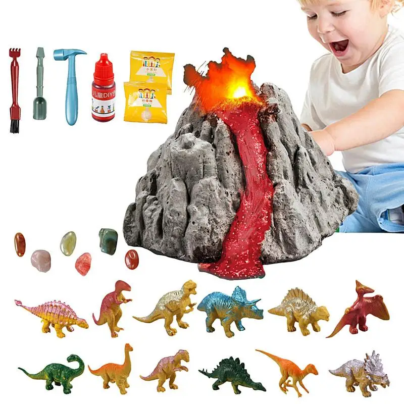 

Dino Digging Set For Kids Volcanic Eruption Science Experiments Kits For Kids Dinosaur Science Experiments Kits Easter Basket /