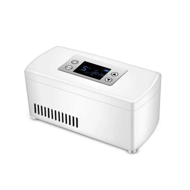 Insulin Cooler Refrigerated Box 2021 New Upgrade 10400mAh Built-Battery Mini Portable Insulin Reefer Cold Storage Box for Keepin 4