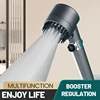 3 Modes Shower Head Adjustable High Pressure Water Saving Massage Portable Filter Shower Head Hook Hose Bathroom Accessories Set 1