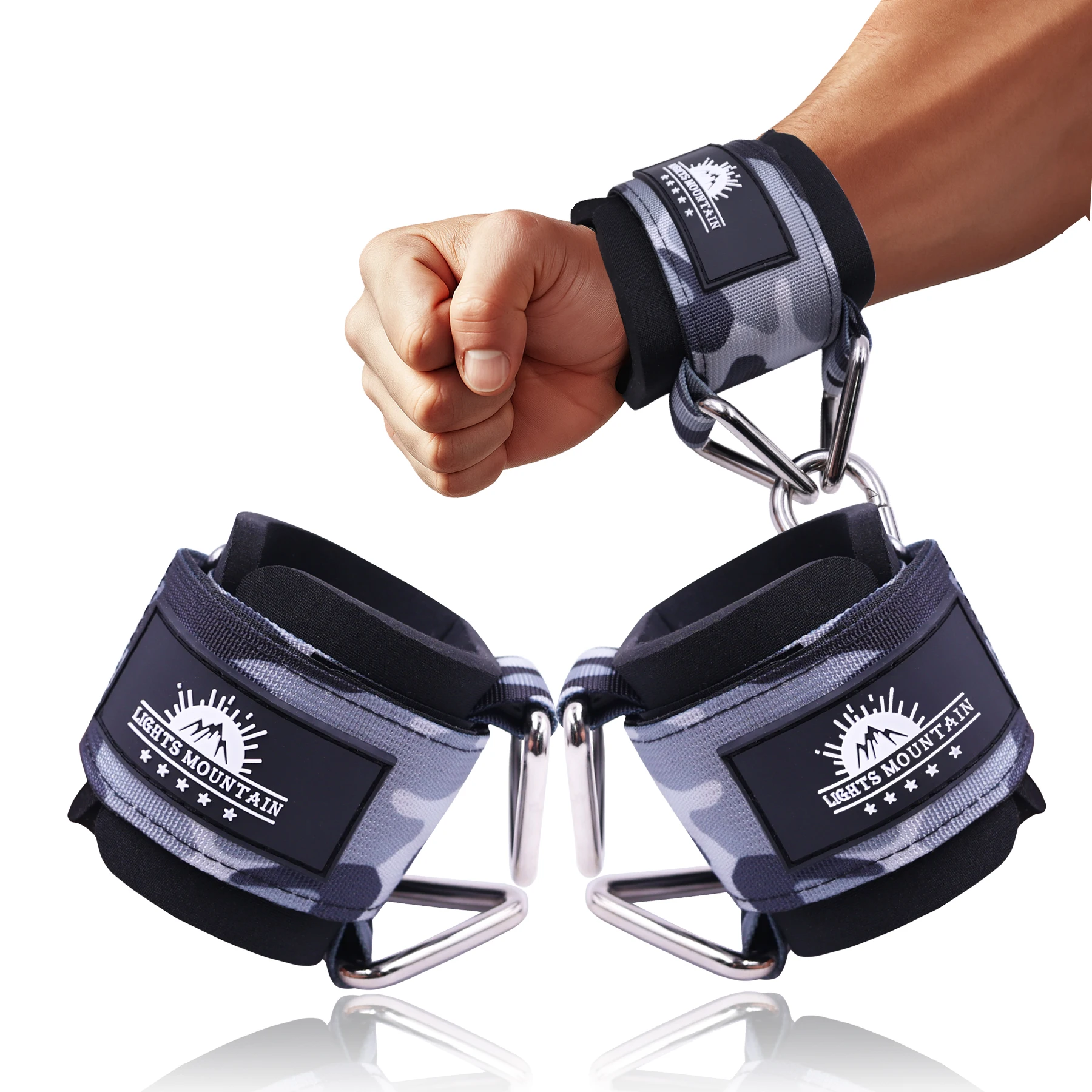 調節可能な手首カフス ネオプレンパッド入りストラップ ケーブルマシン