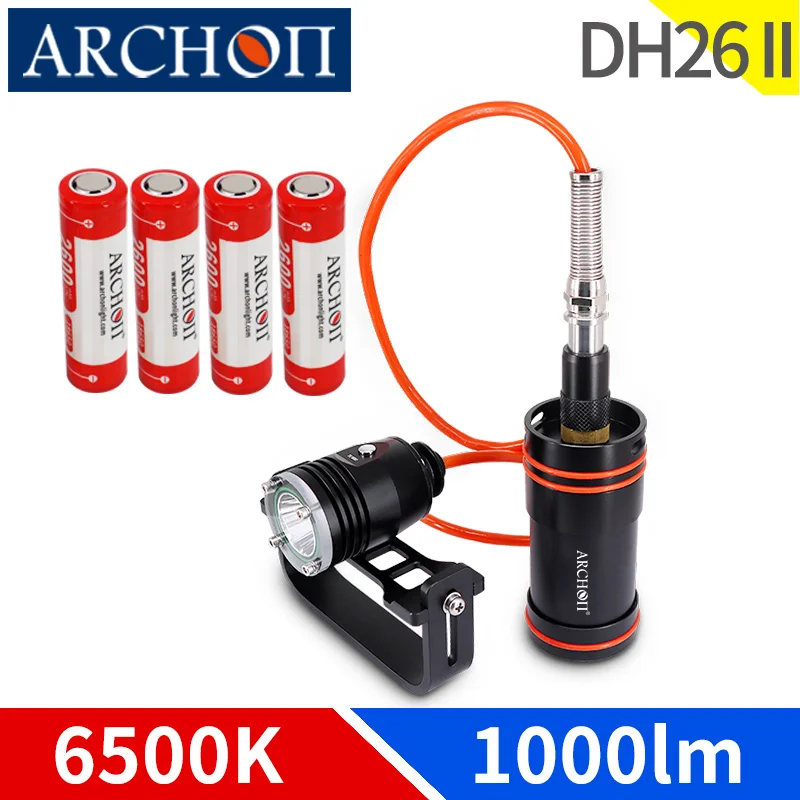 

DH26 II Scuba diving light Max 72hours lighting dive torch Underwater 100m dive flashlight Outdoor hunting adventure sea fishing