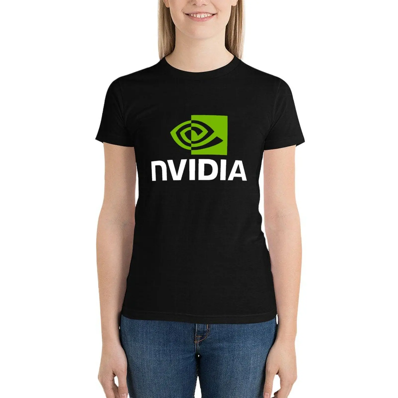

Nvidia T-Shirt shirts graphic tees female plus size tops korean fashion rock and roll t shirts for Women