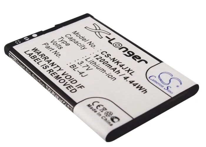 Batteria 1200Mah Bl-4J Per Nokia Touch 3G C6 Lumia 620 C6-00
