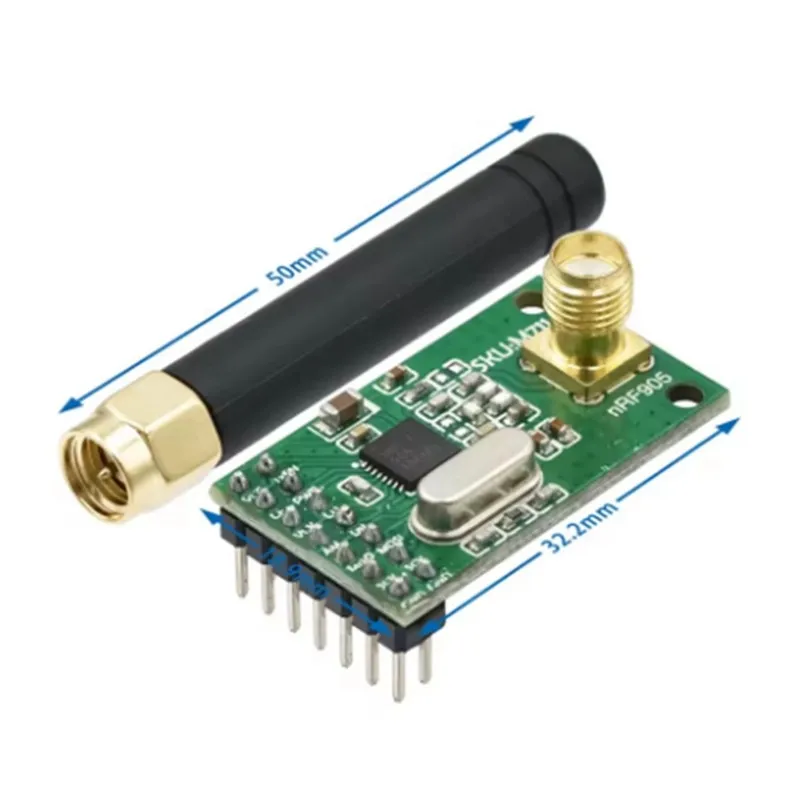 3CGRO-안테나가 있는 저전력 무선 트랜시버 모듈- NRF905/PTR8000+ NF905SE FSK GMSK 송수신기 보드