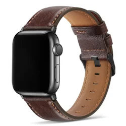 Vintage Luxury Leather Watch Strap - 38 - 40 - 41 - S10 42mm (03 Coffee brown)