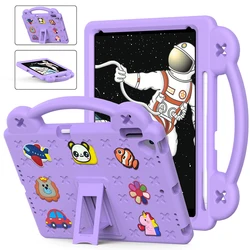 Durable Kids Tablet Case with Hand-Held Stand and Pencil Holder - Shockproof and Lightweight EVA Protection for iPad 10th Generation (Purple)