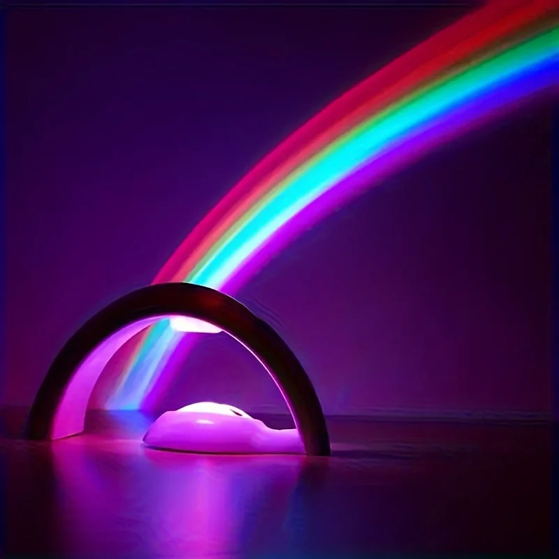 Modern Design LED Rainbow Projector lights, Rainbow Night Lights for Bedroom