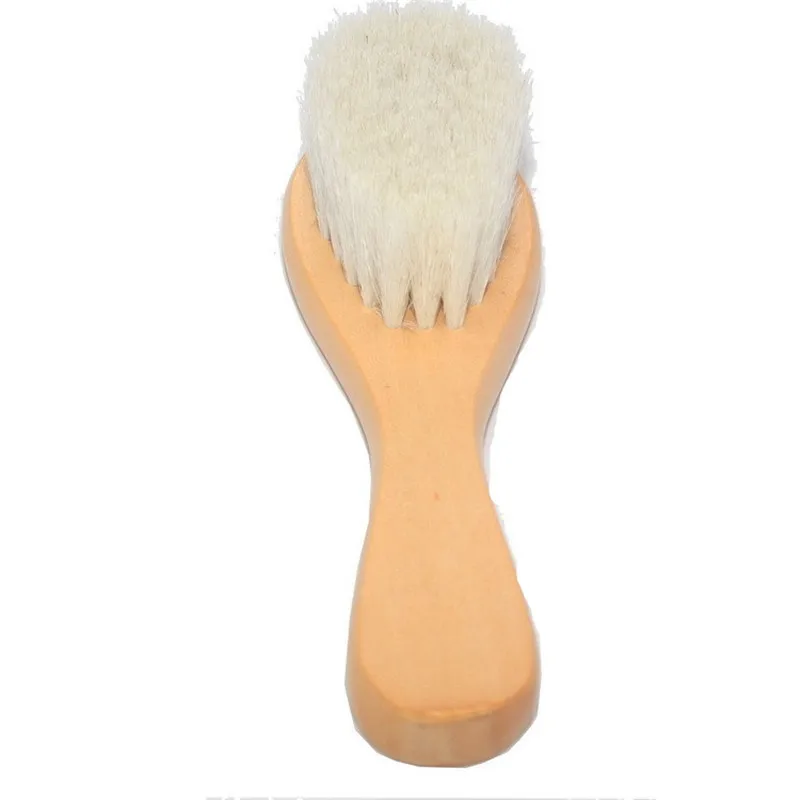 Baby Hair Brush With Wooden Handle And Super Soft Pure Natural Wool Bristles For Newborns & Toddlers Infant Comb Head Massager curly hair brush hair brush comb hair comb hair comb set wooden handle brush