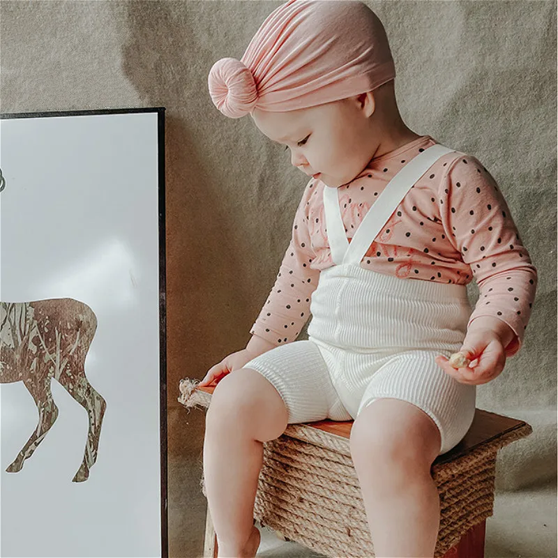 0-4Y Fashion Baby Softs Solid Color Suspender Pantyhose Toddler Boys Girls High Waist Knitted Cotton Stockings Overalls Leggings knit tights,children stockings,suspender leggings