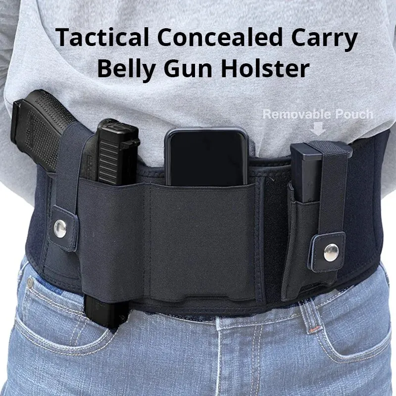 Extérieur Tactique Ceinture Ventre Pistolet Étui Droit Gauche
