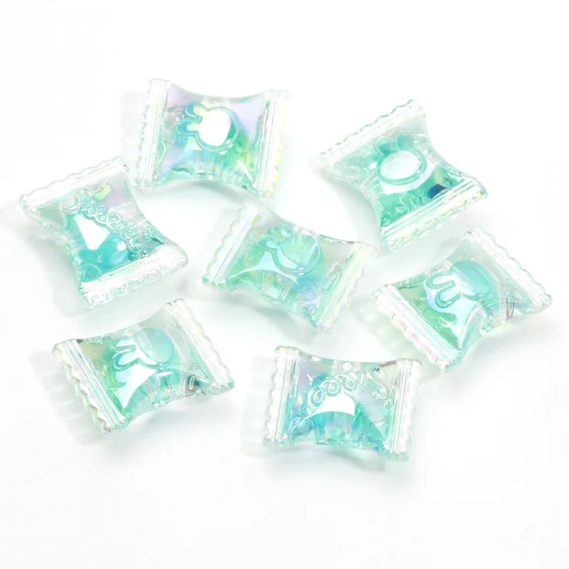 thumbnail image 1 of Cuentas espaciadoras de acrílico de 17 x 21 mm, 10 unidades, cuentas de caramelo, cuentas de acrílico transparente para hacer joyas, accesorios de artesanía de joyería DIY, 1 of 5