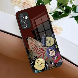 Virtual Rock Band Gorillaz Phone Case with Glass Cover - Galaxy S23plus (Black1)