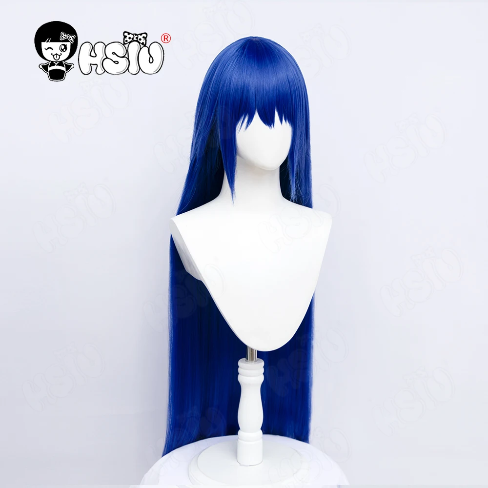 Diesel Cosplay Wig Fiber synthetic wig Anime Engage Kiss Cosplay「HSIU 」ink blue Long hair+Wig Cap Engage Kiss Wig