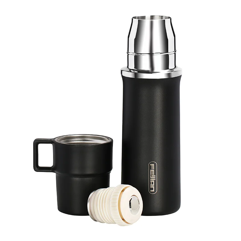 Symptomen tempo Microprocessor Feijian 600Ml Vacuüm Reizen Isolatie Cup Roestvrijstalen Dubbele Laag  Thermos Handvat Beker Deksel Thermoskan|Thermossen & thermosflessen| -  AliExpress