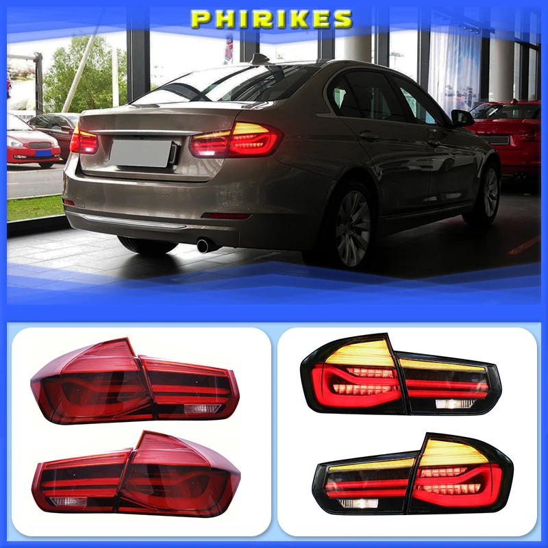 

Задние светодиодные фонарики для автомобилей, левый/правый хвост, черного цвета, стиль M, для бмв 3 серии F30, 2012-2019, M3, F80, 2014-2018, 1 пара