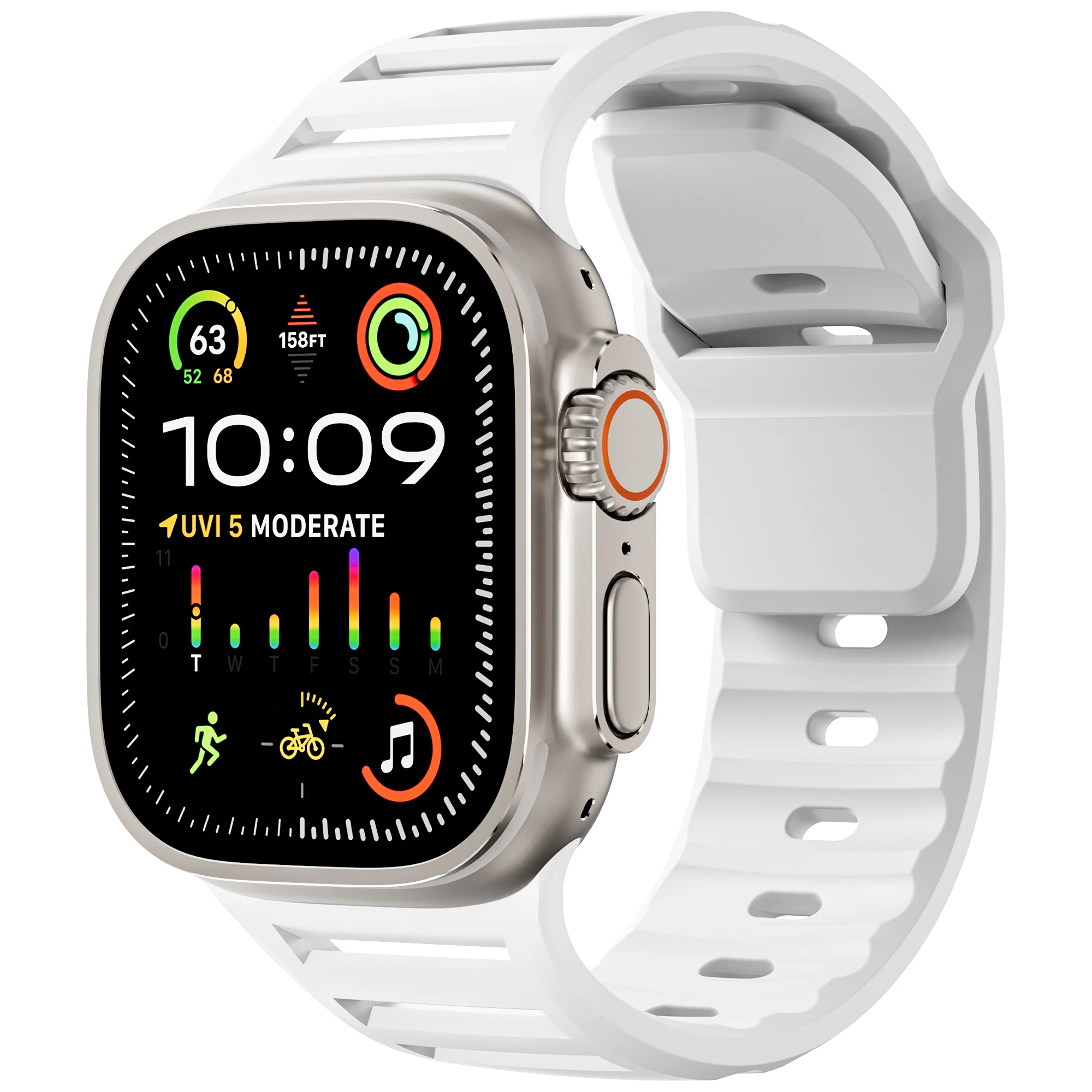 Sport Silicone Strap for Smartwatch - Durable and Comfortable Wristband Bracelet