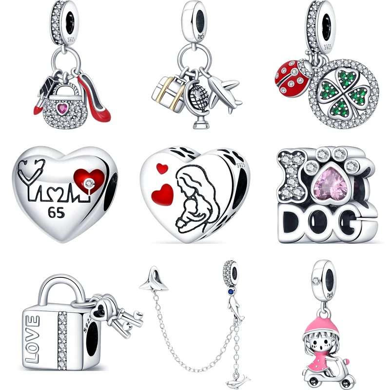 

Женское ожерелье из серебра 925 пробы, на высоком каблуке