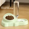 Women's Solid Ceramic Pet Bowl Set Non-Slip Twin Bowl Feeder with Anti-Tip Base & Wide Rim Heavy Duty Cat Dog Food Water Dishes 4