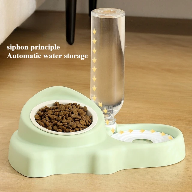 Women's Solid Ceramic Pet Bowl Set Non-Slip Twin Bowl Feeder with Anti-Tip Base & Wide Rim Heavy Duty Cat Dog Food Water Dishes 4
