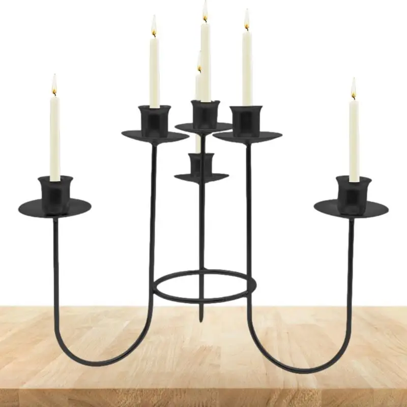 

Подсвечники, подсвечники на День святого Валентина, декоративные подсвечники в европейском стиле с 6 подставками, украшение для дома, для ужина