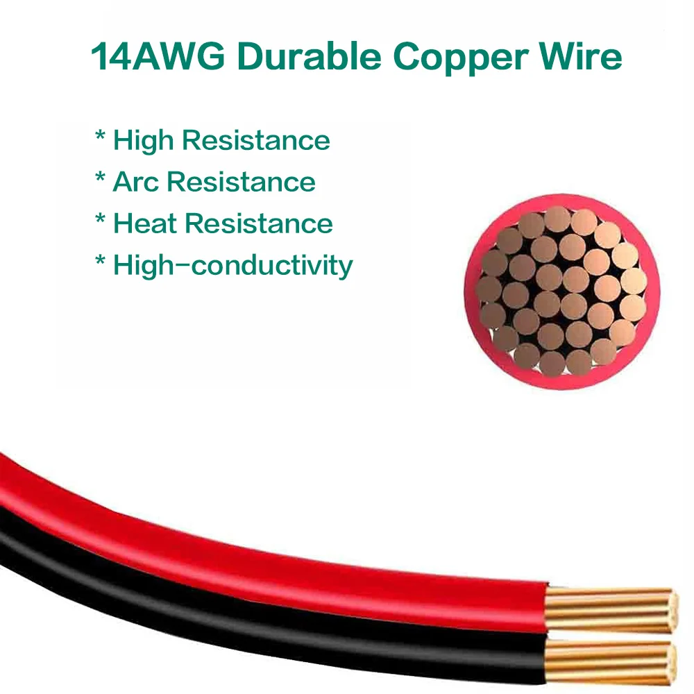 60cm/2Ft 14AWG SAE Plug to DC 5.5x2.1mm Female Converter Adapter Cable for Car Motorcycles RV Solar Panels Portable Battery etc. terminal connector extension cable cigarette lighter adapter cable