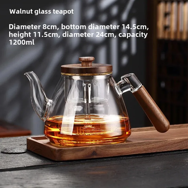 Elegant Glass Teapot with Automatic Electric Kiln for Perfect Brewing Heat Resistant Tea Making Machine Ideal for Home Use