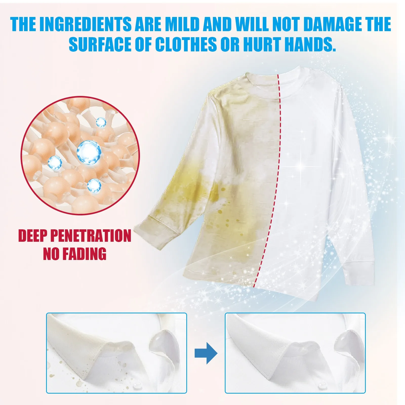 Laundry Tablets, Stain Remover For Clothes Laundry Strong Decontamination Detergent Powder Tablets For Underwear And Clothes