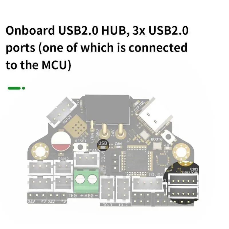 R53C H36 Combos Effiziente 3D-Drucker-Werkzeugplatine mit 5-V-DC-Wandlern und USB-C-Anschluss zur Integration – Detail 10