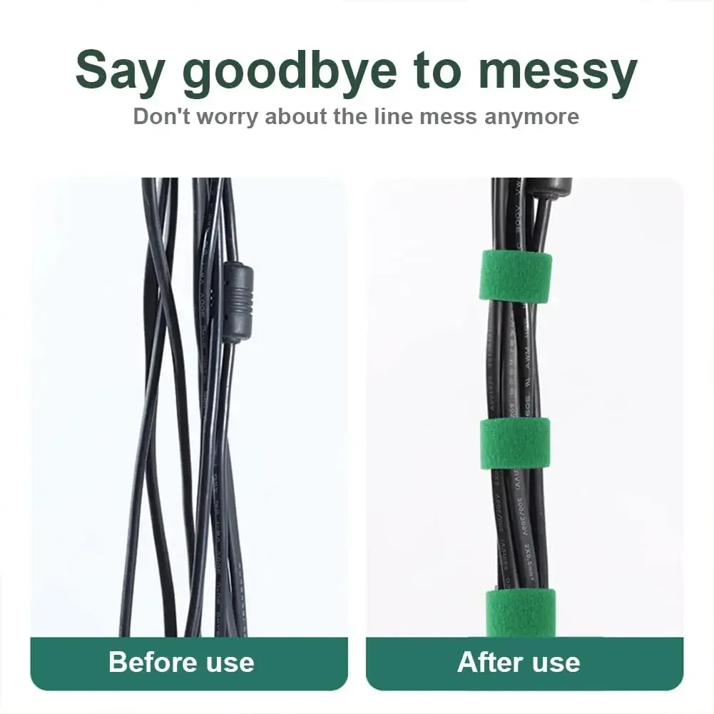 5M Nylon Plant Bandage Tie Reusable Plant Hook Loop Ties Green Fastener Tape Bamboo Cane Wrap Support Home Garden Accessories plant ties
