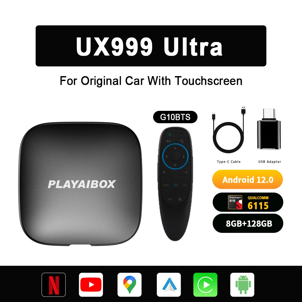 Tanio Carplay Tv Box z androidem 12 System 2022 Netflix sklep