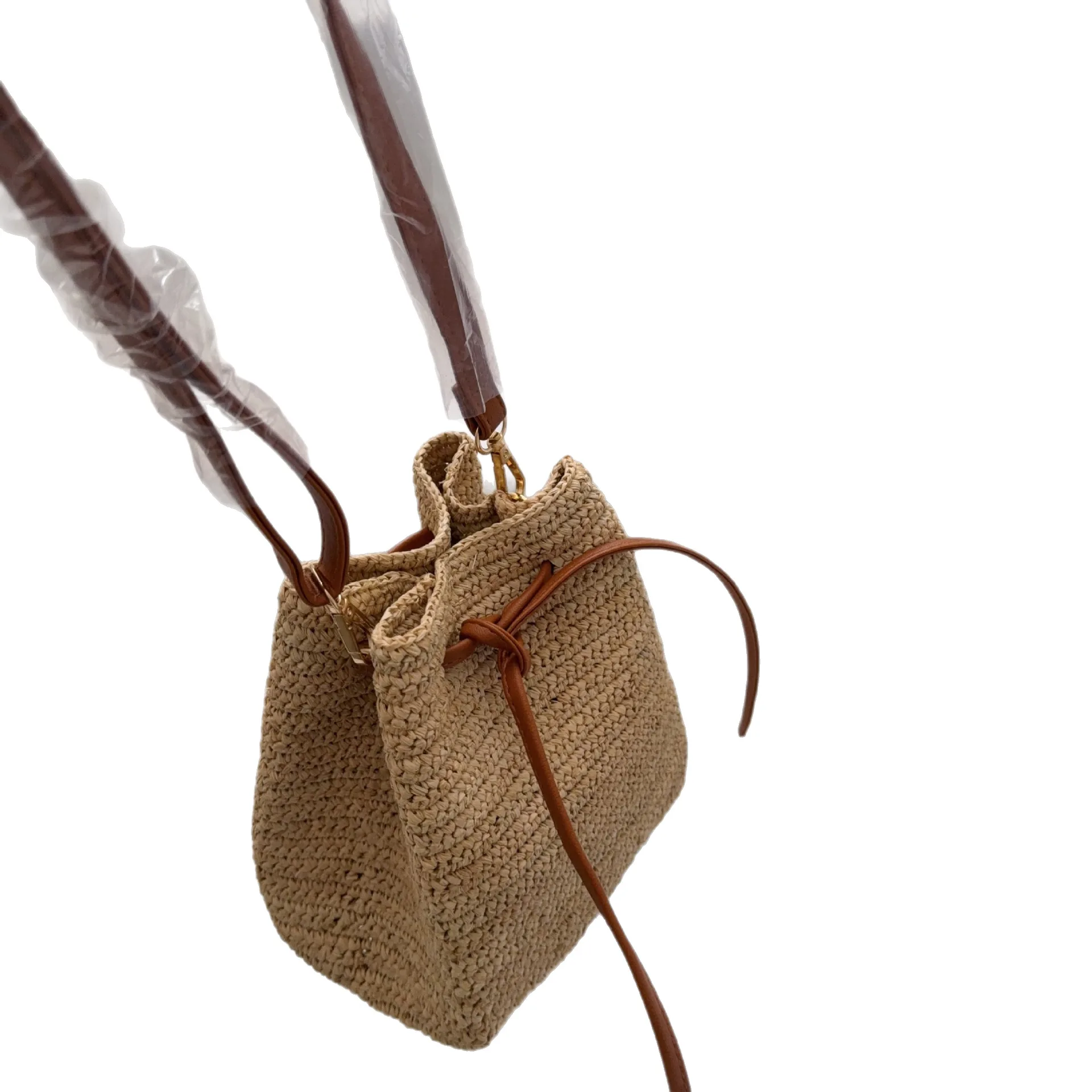 Ladies Summer Straw Lafite Crossbody Bag Women Beach Holiday Shopping Woven Shoulder Handbag Messenger Purses For Women Bags